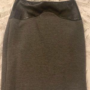 Robert Rodriguez mini skirts with black leather size 4 . Good as new condition